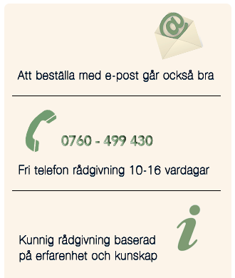 Beställ med telefon eller e-post